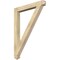 Ekena Millwork Traditional Arts & Crafts Rough Sawn Bracket, Douglas Fir, 4"W x 36"D x 48"H BKT04X36X48TRA03RDF - alternate 1